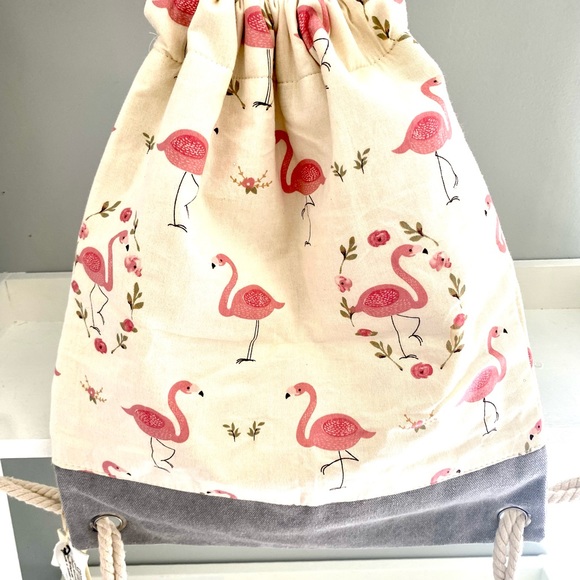 Von Lamezan lined canvas backpack 100% Cotton - Picture 2 of 11